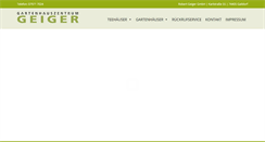 Desktop Screenshot of gartenhauszentrum.de